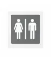 Cartello 'toilette uomo/donna'