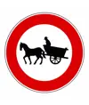 Cartello transito vietato ai veicoli a trazione animale