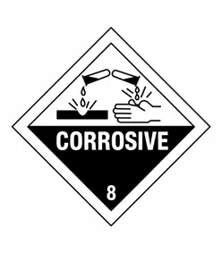 Cartello Trasporto Merci Corrosive