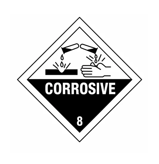 Cartello Trasporto Merci Corrosive