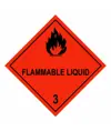Cartello trasporto merci simbolo  Flammable Liquid