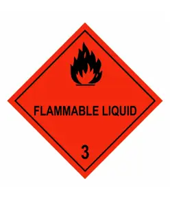 Cartello trasporto merci simbolo  Flammable Liquid