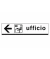 Cartello 'ufficio' in alluminio piano