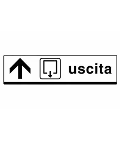 Cartello 'uscita'