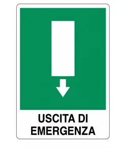 Cartello 'uscita di emergenza'