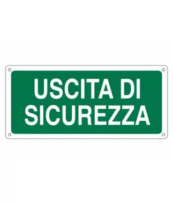 Cartello  'uscita di sicurezza'