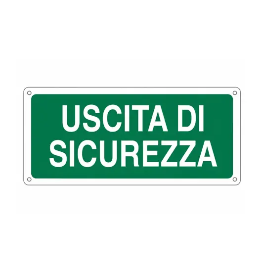 Cartello  'uscita di sicurezza'