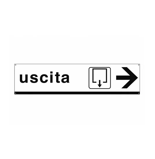 Cartello 'uscita'