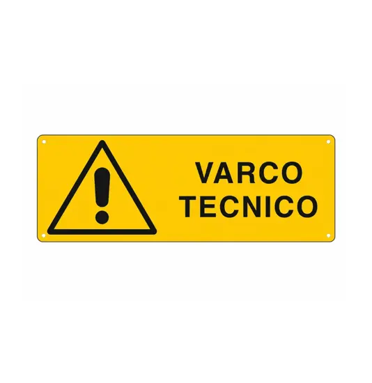 Cartello 'varco tecnico'