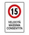 Cartello velocità massima consentita  40x60 cm