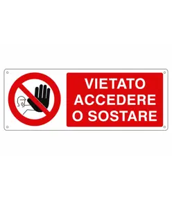 etichette adesive  vietato accedere o sostare