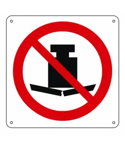 Cartello vietato  appoggiare carichi pesanti