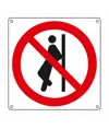Cartello vietato  appoggiarsi