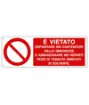 etichette adesive  E' vietato depositare nei contenitori delle immondizie..