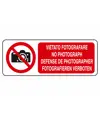 Cartello vietato  fotografare no photograph