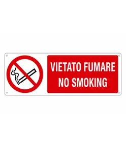 Cartello vietato  fumare no smoking