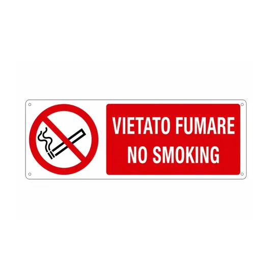 Cartello vietato  fumare no smoking