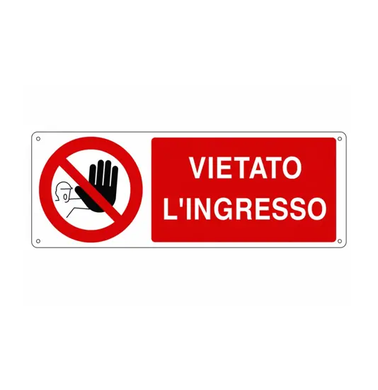 Cartello vietato  l'ingresso
