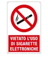 Cartello vietato  l'uso di sigarette elettroniche