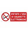Cartello vietato  l'uso di sigarette elettroniche