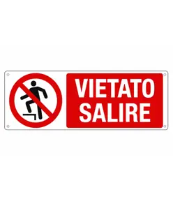 etichette adesive  vietato salire