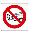 Cartello vietato  tenere il motore acceso