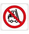 Cartello vietato  trasportare persone sui carrelli elevatori