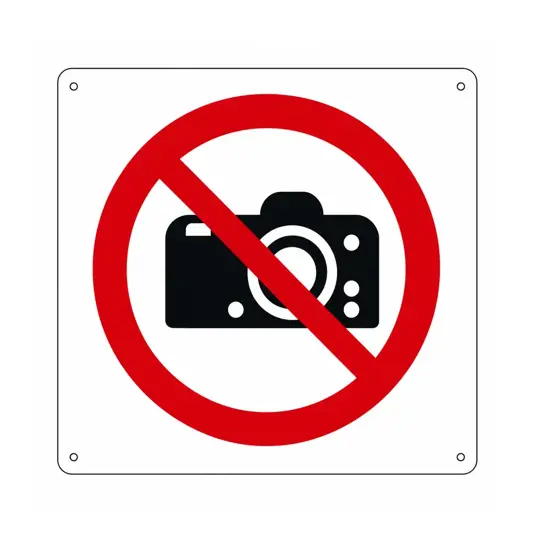 Cartello vietato  vietato fotografare