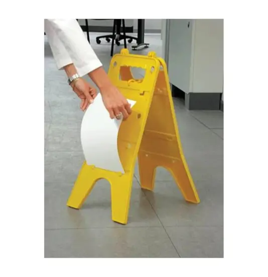 Cavalletto segnaletico con due cartelli personalizzabili
