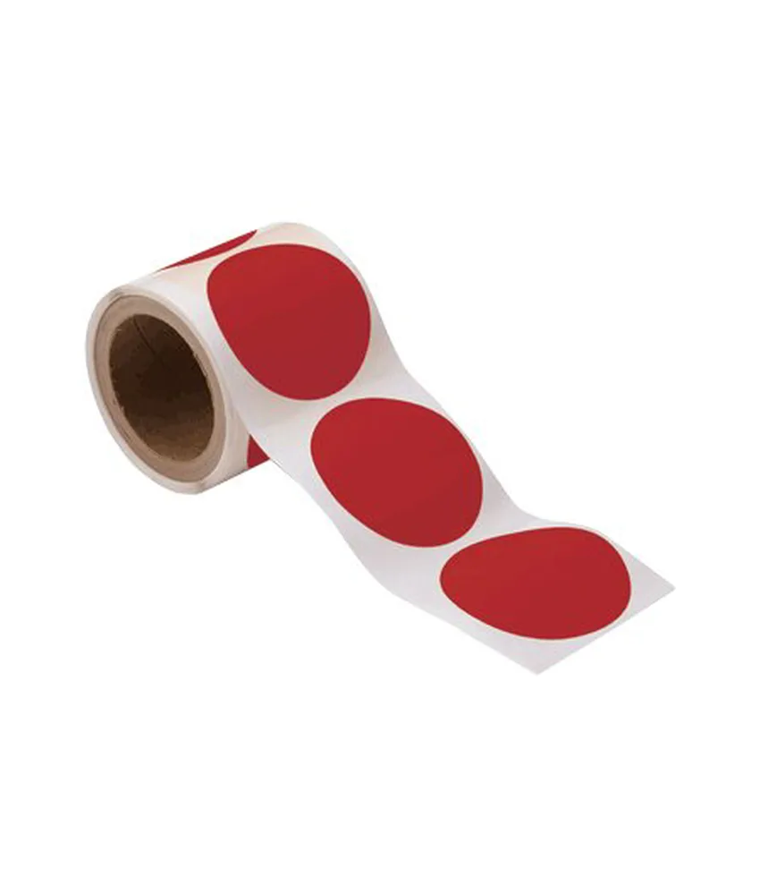 Cerchi adesivi per segnaletica orizzontale, Rotolo da 300 cerchi diametro 10 cm