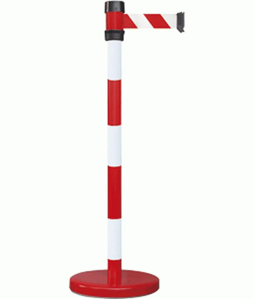 Colonnina tendinastro per interno ed esterno, Nastro estensibile da 210 cm - colonnina in acciaio inox