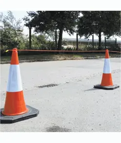 Cono stradale pesante in HDPE