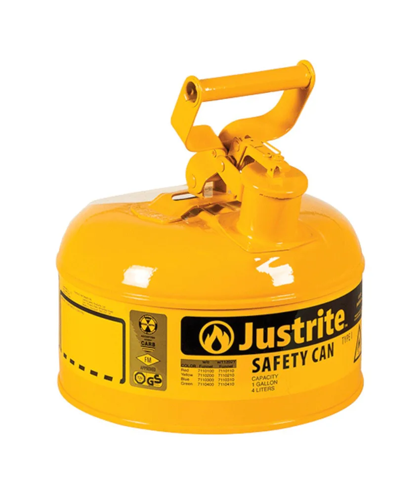 Contenitore di sicurezza Justrite, maniglia oscillante - tipo 1