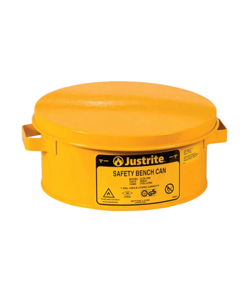 Contenitore lavapezzi Justrite, capacità 4 lt - dimensioni Ø cm 24 x 11 h