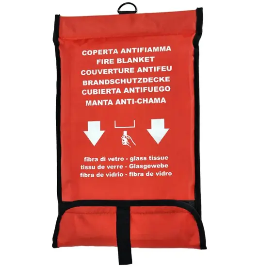 Coperta antifiamma ignifuga in fibra di vetro