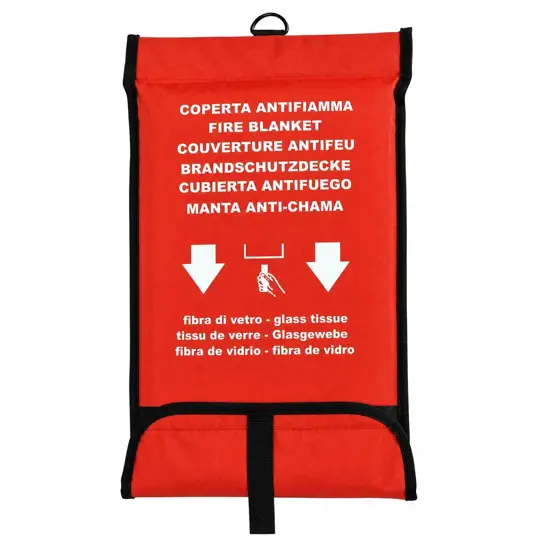 Coperta antifiamma ignifuga in fibra di vetro
