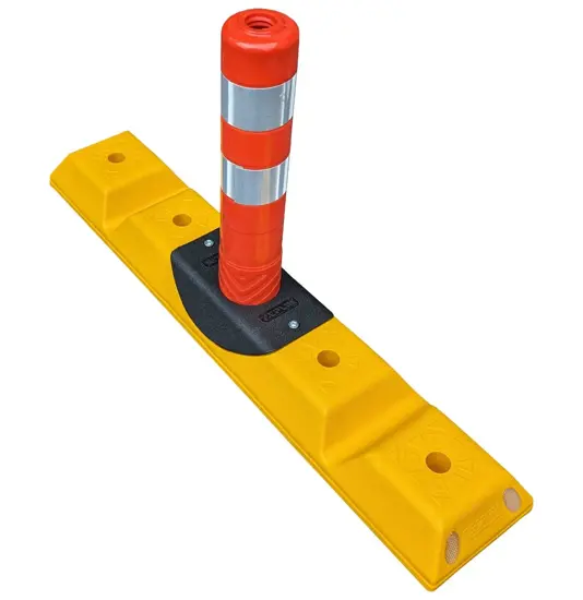 Cordolo stradale con delineatore cilindrico