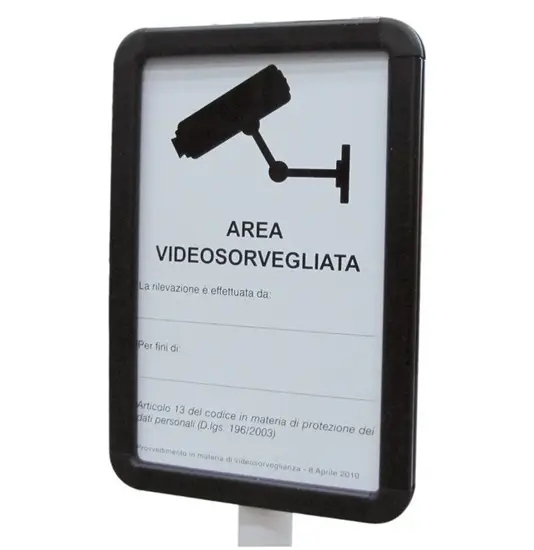 Cornice porta cartelli per colonnina