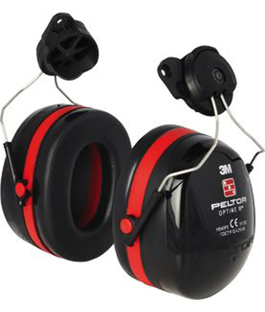 Cuffie antirumore per elmetto 3M PELTOR OPTIME III, SNR=35 - ampi auricolari per ambienti rumorosi