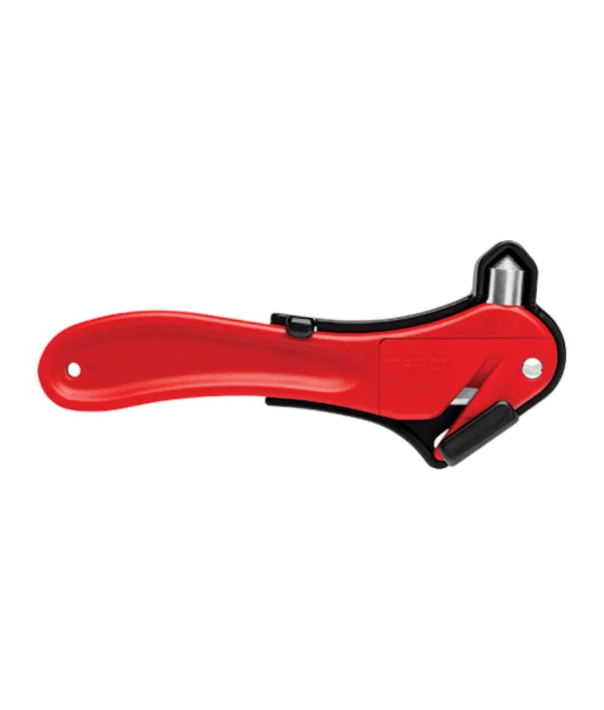 Cutter SECUMAX SALVEX SOS, martello integrato - per tagliare cinture di sicurezza e indumenti