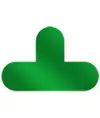 delimitatori a T da pavimento in PVC