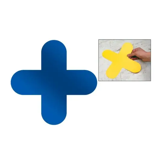 delimitatori a X da pavimento in PVC