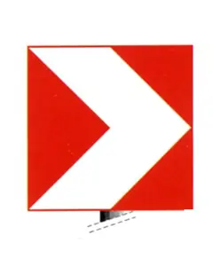 Delinatore modulare di curva  per cantieri