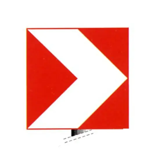 Delinatore modulare di curva  per cantieri