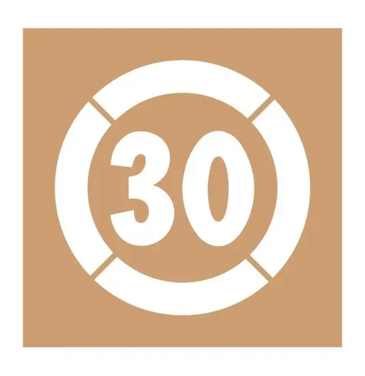 Dima in cartone rinforzato limite 30 km/h