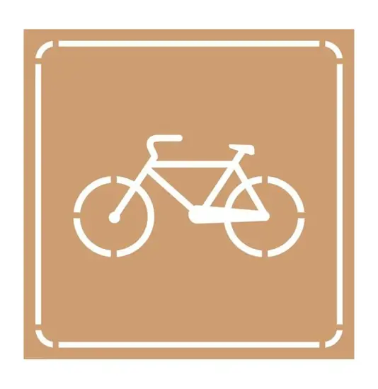 Dima in cartone rinforzato pittogramma bicicletta