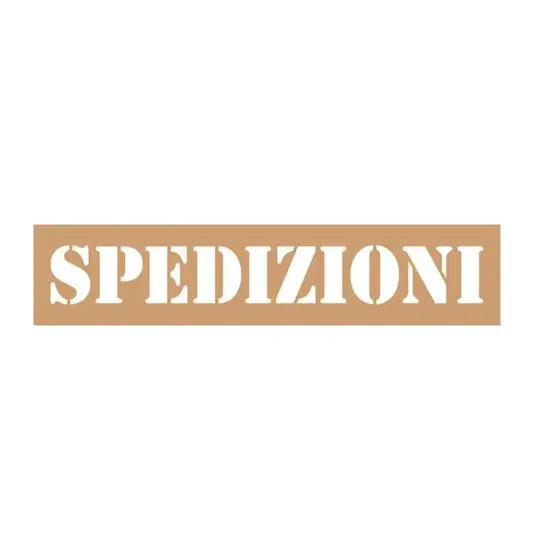 Dima in cartone riutilizzabile scritta spedizioni