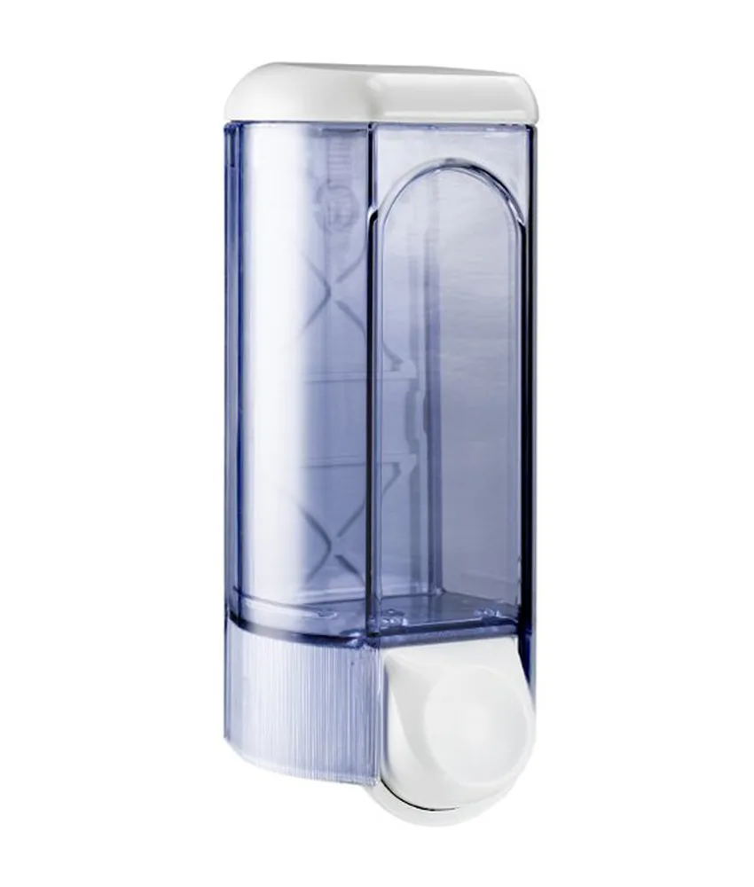 Distributore trasparente per sapone liquido, 250 X 95 X 95 mm