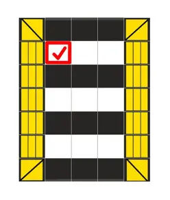 Dosso per passaggio pedonale componibile h7 cm
