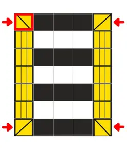 Dosso per passaggio pedonale componibile h7 cm